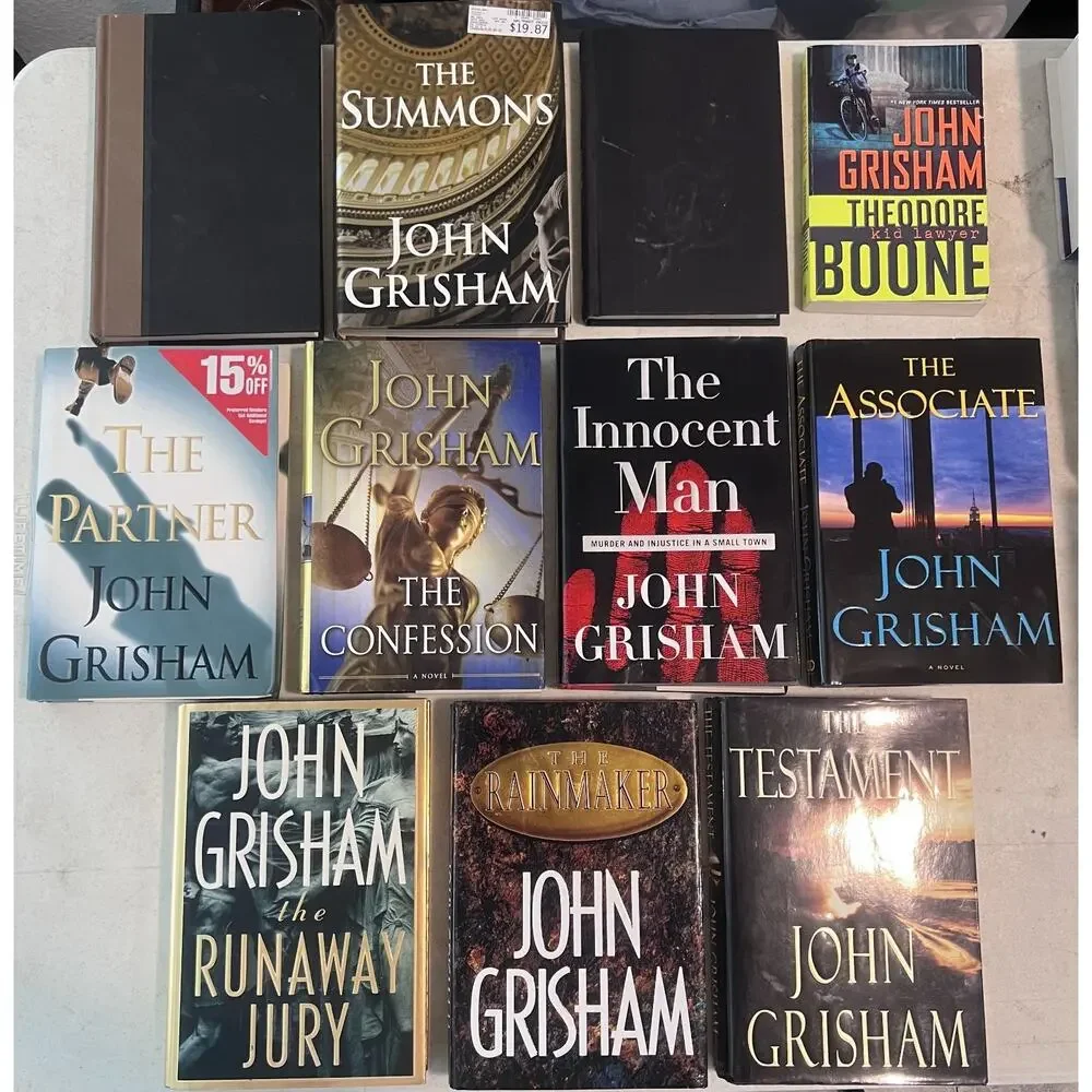 11 John Grisham Books Lot Rainmaker runaway jury the summons the partner